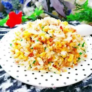 Make Sausage fried rice step 8
