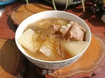 Make Bones radish fan soup step 0