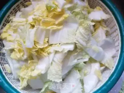 Make Shrimp cabbage tofu step 2