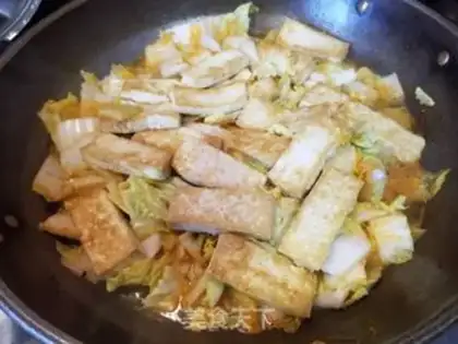 Make Shrimp cabbage tofu step 11