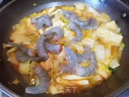 Make Shrimp cabbage tofu step 12