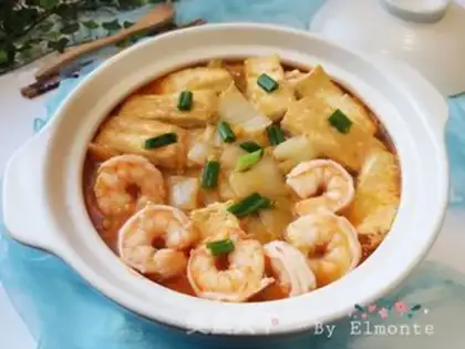 Make Shrimp cabbage tofu step 14