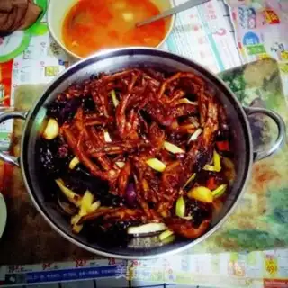 Make The dry pot duck palm step 9