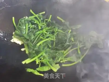 Make Scrambled spinach step 6