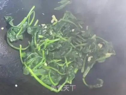 Make Scrambled spinach step 7