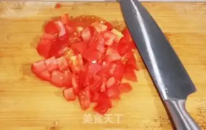 Make Tomato egg fried rice step 3