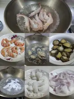 Make Seafood salad step 1