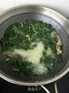 Make Seamy spinach egg soup step 12