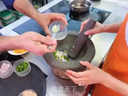 Make Pumpkin salad step 1