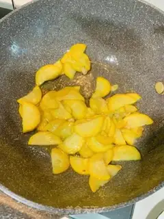 Make Garlic, yellow and yellow step 4