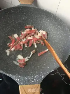 Make Pork with purple carrots step 4