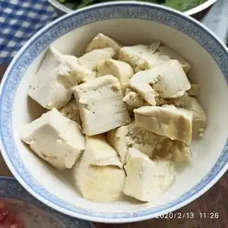 Make Tofu stew step 1