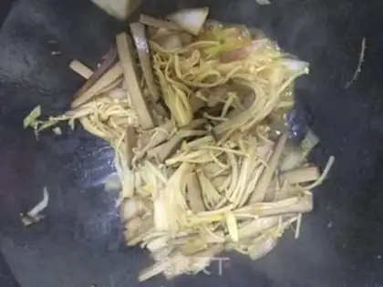 Make Ginger mushrooms and beans step 6