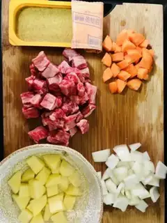 Make Curry beef step 0