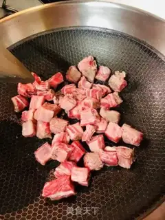 Make Curry beef step 1