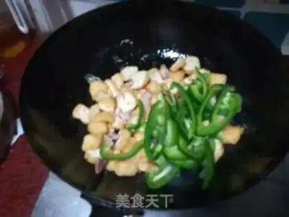 Make Tofu makes hot peppers step 5