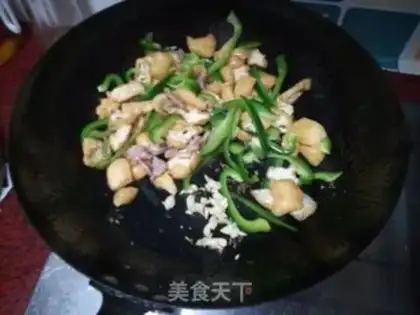 Make Tofu makes hot peppers step 6