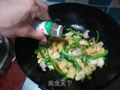 Make Tofu makes hot peppers step 8