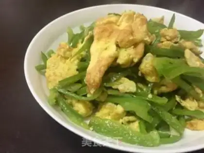 Make Chicken hot peppers fried eggs step 11