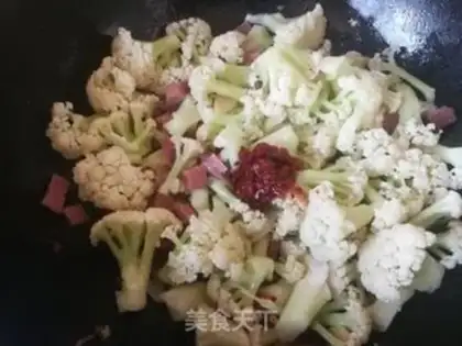 Make Cream and ham step 8