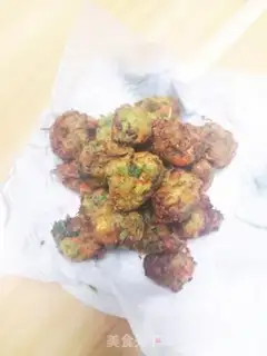Make Blue radish friedballs step 4