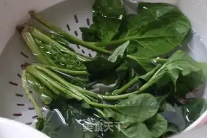 Make Egg spinach step 4