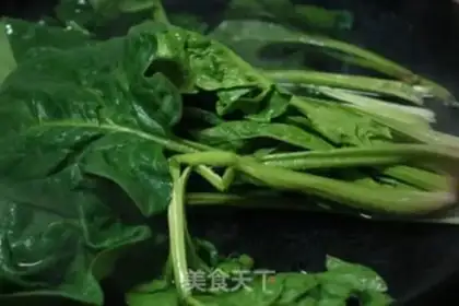 Make Egg spinach step 5