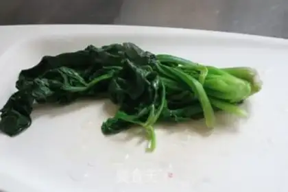 Make Egg spinach step 6