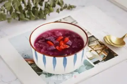 Make Purple potato silver ear soup step 7