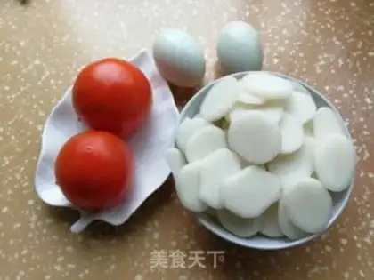 Make Tomato duck egg fried cake step 0