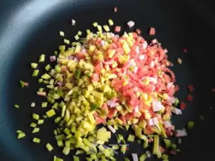 Make Vegetable rice step 2