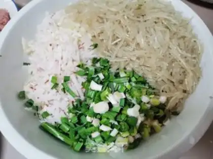 Make Pork fan bag step 1
