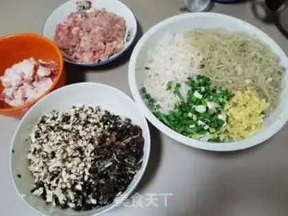 Make Pork fan bag step 3