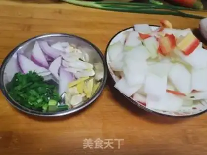 Make Red-hot melons step 1