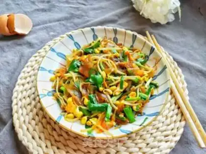 Make Egg-skinned soybean sprouts step 5