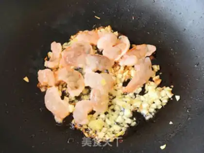 Make Corn pea shrimp step 4