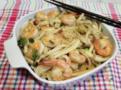Make Shrimp mushrooms step 12