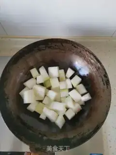 Make Shrimp-skin-burning melon step 2