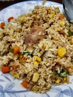 Make Weenie egg fried rice step 10