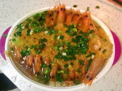 Make Garlic fan shrimp step 6