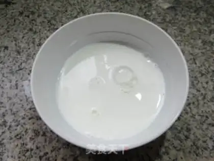 Make Black-sesame-egg-year-old pudding step 2