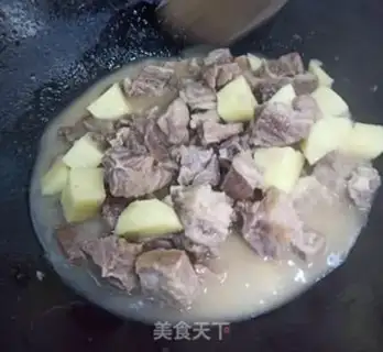 Make Curry potato oxen step 7