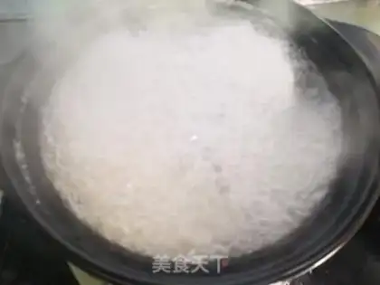 Make Red-tree rice congee step 2