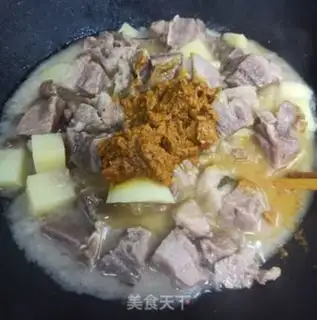 Make Curry potato oxen step 8