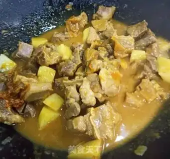 Make Curry potato oxen step 9
