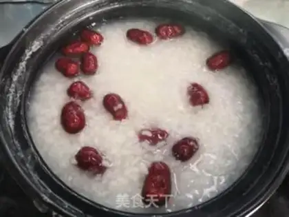 Make Red-tree rice congee step 7