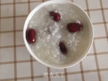 Make Red-tree rice congee step 8