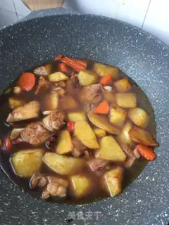 Make Potato burn rabbit legs step 17