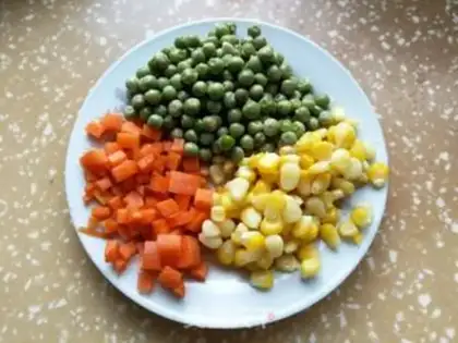 Make "Careful Vegetables." step 0
