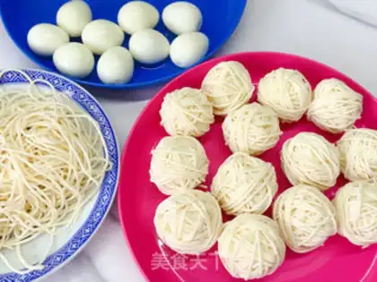 Make The golden quail egg step 4